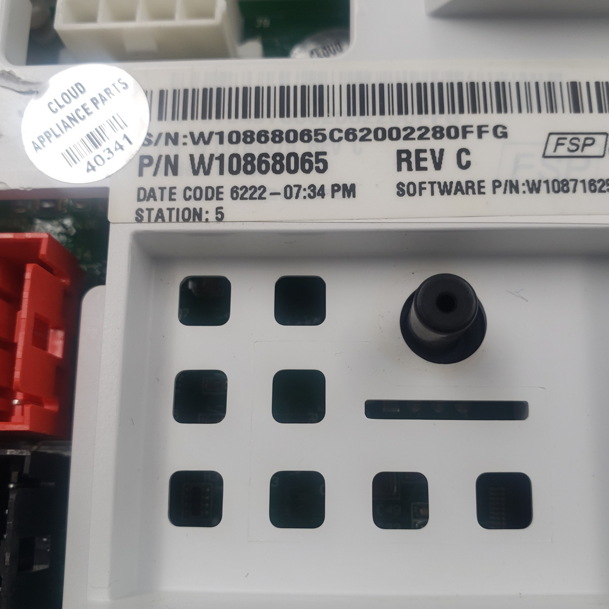 Whirlpool OEM Washer Control Board W10868065 Same Day Shipping & 60-Day Warranty