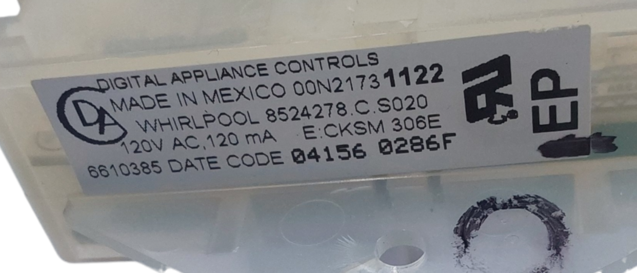 Genuine Whirlpool Range Control Board 8524278 *Same Day Ship & 60 Days Warranty*