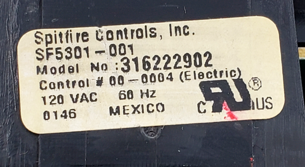 Genuine Frigidaire Range Control 316222902 Same Day Shipping & 60 Days Warranty*
