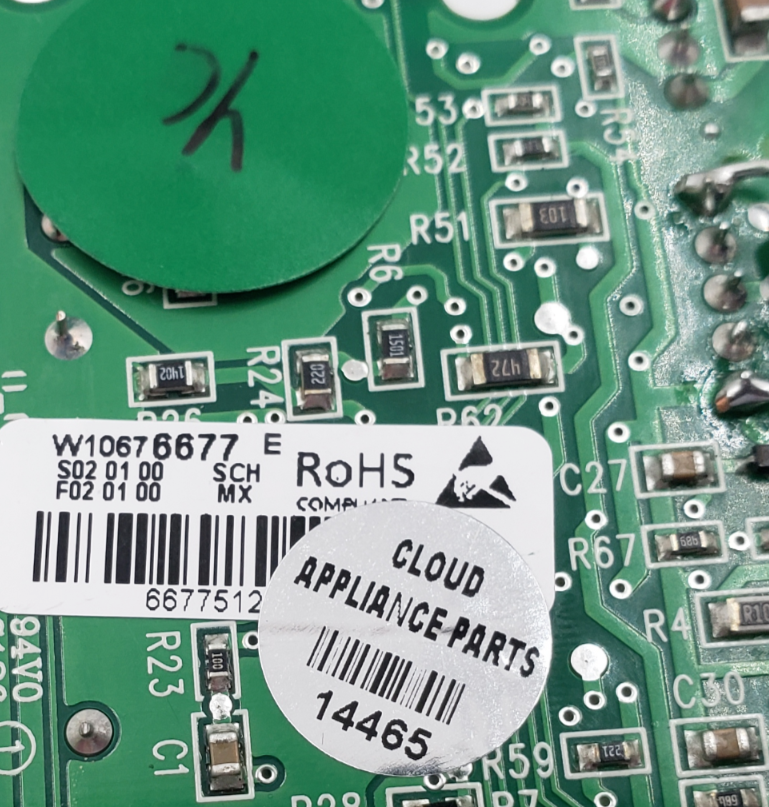 OEM Whirlpool Refrigerator Board W10676677 *Same Day Shipping & 60 Days Warranty