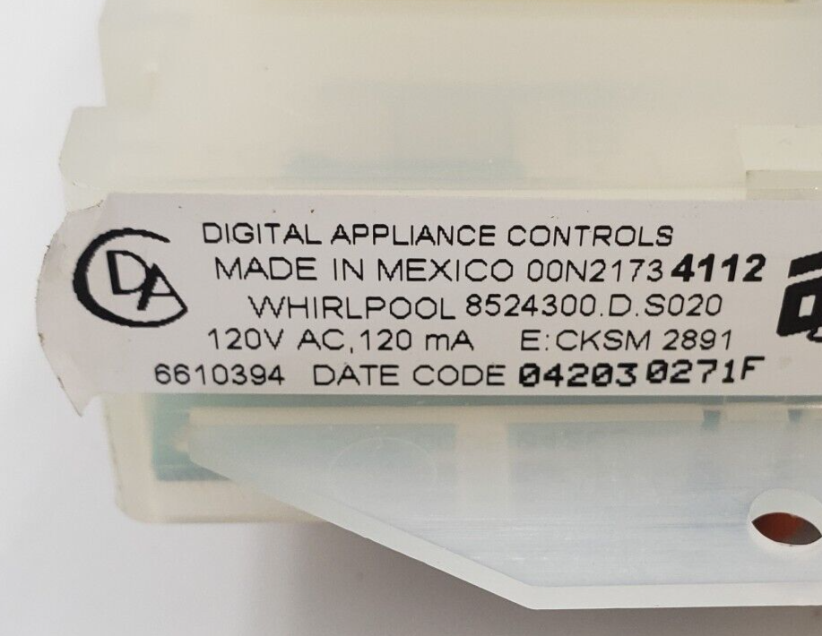 Genuine Whirlpool Range Control Board 8524300 *Same Day Ship & 60 Days Warranty*