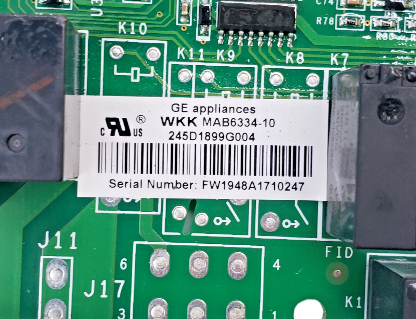 Genuine GE Fridge Control Board 245D1899G004 *Same Day Ship & 60 Days Warranty**