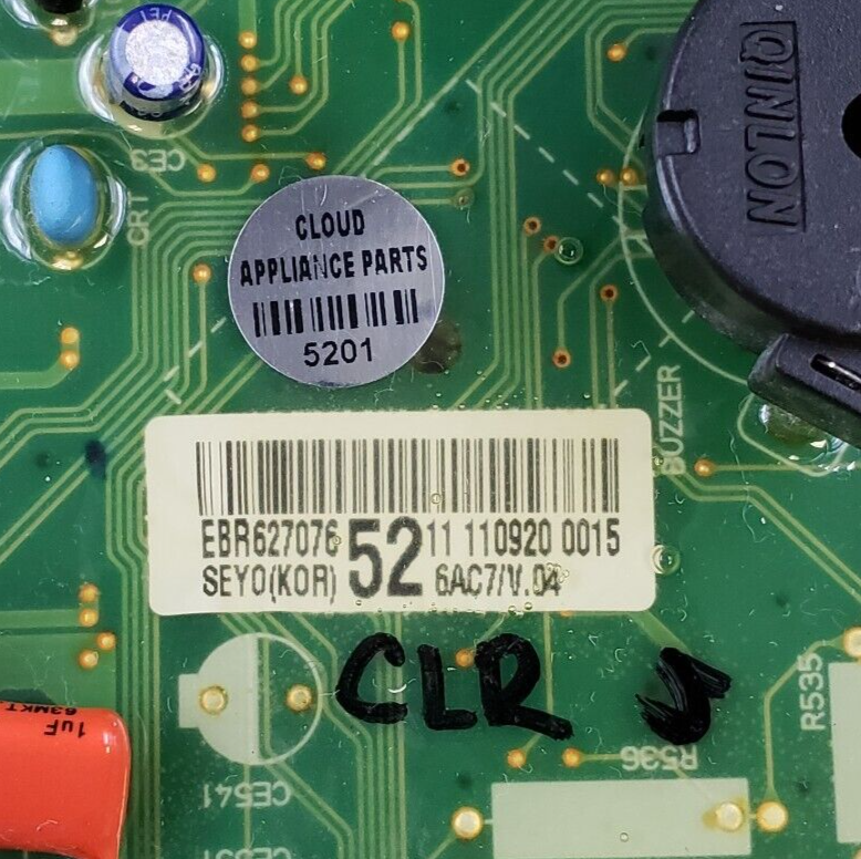 Genuine LG Dryer Control Board EBR62707652 Same Day Shipping & 60 Days Warranty*