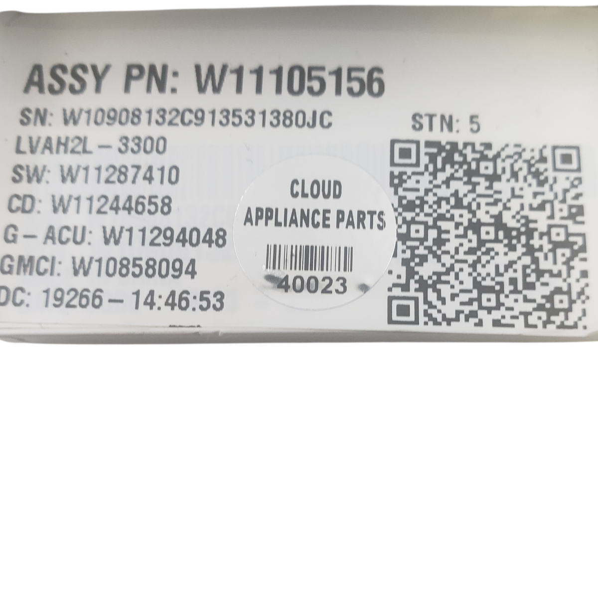 Whirlpool OEM Washer Control Board W11105156 **Same Day Ship & 60 Days Warranty*