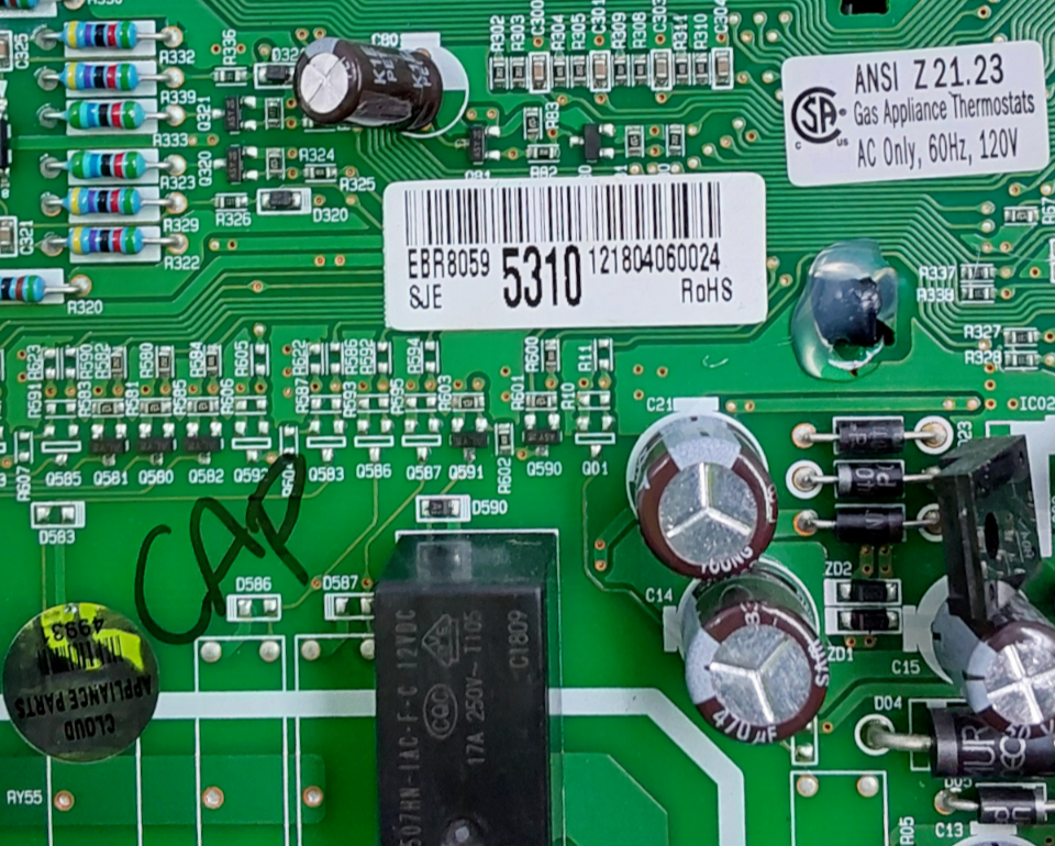 Genuine LG Range Control Board EBR80595310 Same Day Shipping & 60 Days Warranty*