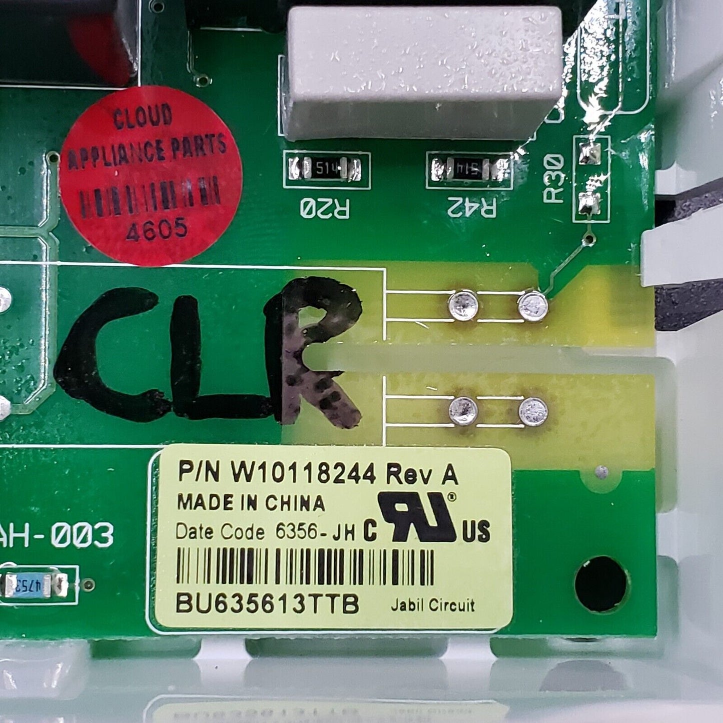 Genuine Whirlpool Dryer Control Board W10118244 Same Day Ship & 60 Days Warranty
