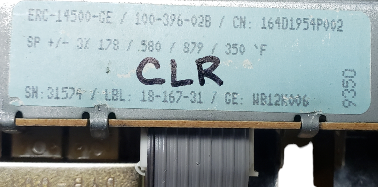 Genuine GE Range Control Board 164D1954P002 Same Day Shipping & 60 Days Warranty