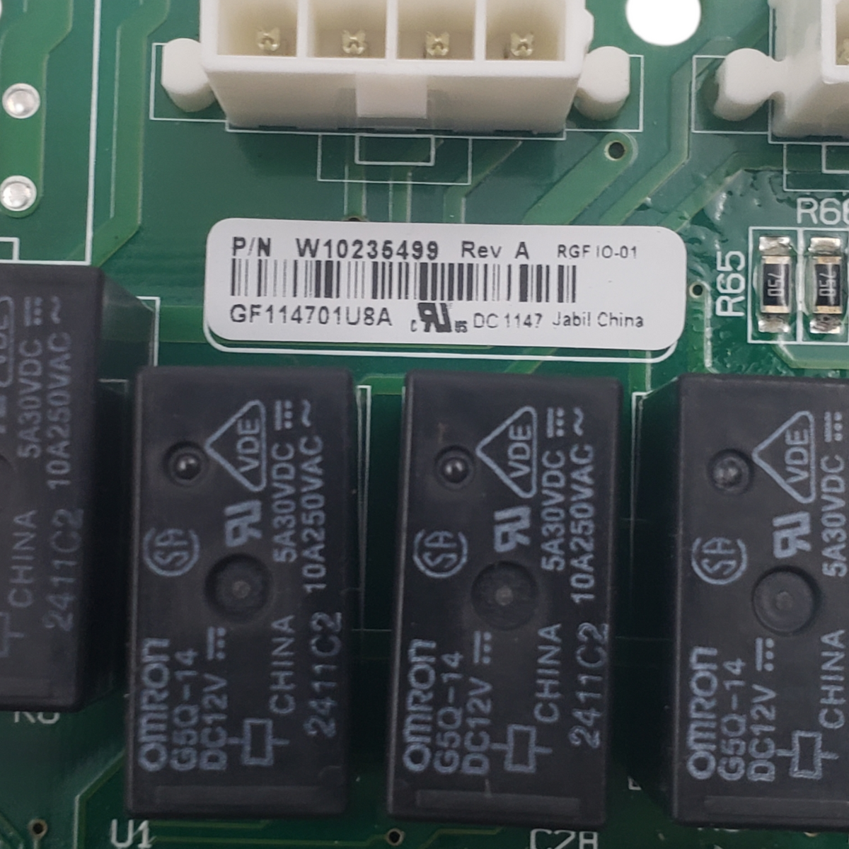 Whirlpool OEM Fridge Control Board W10235499 **Same Day Ship & 60 Days Warranty*