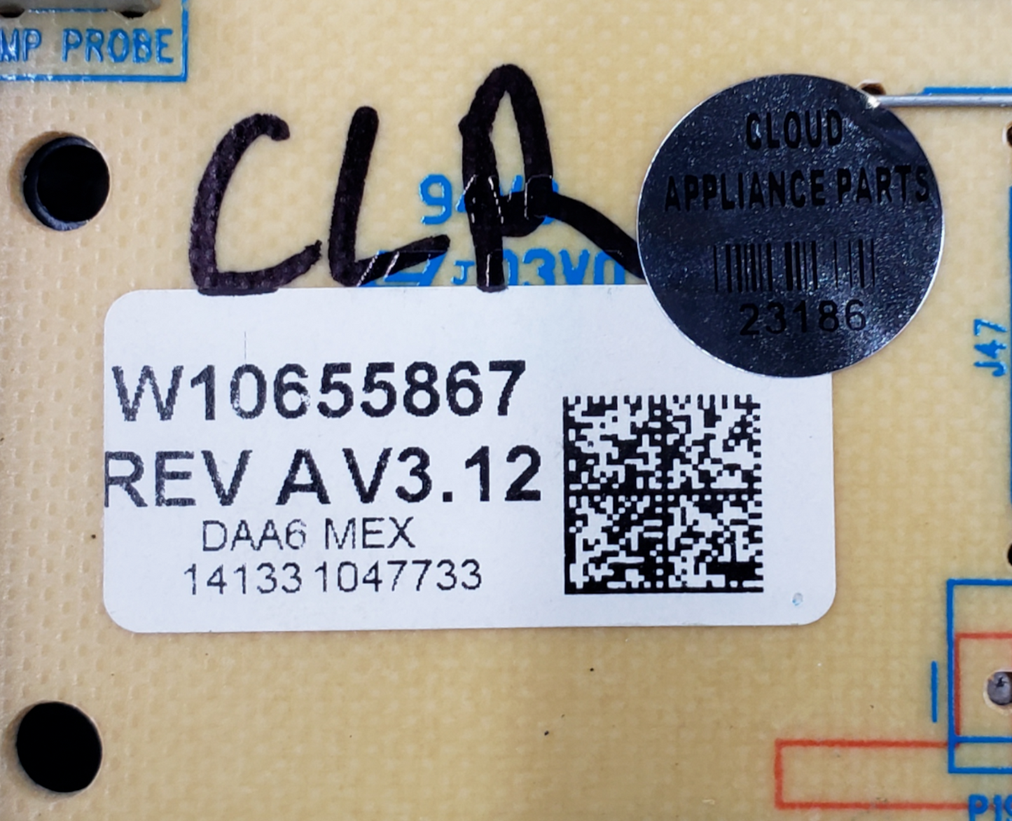 Genuine Whirlpool Range Control Board W10655867 Same Day Ship & 60 Days Warranty