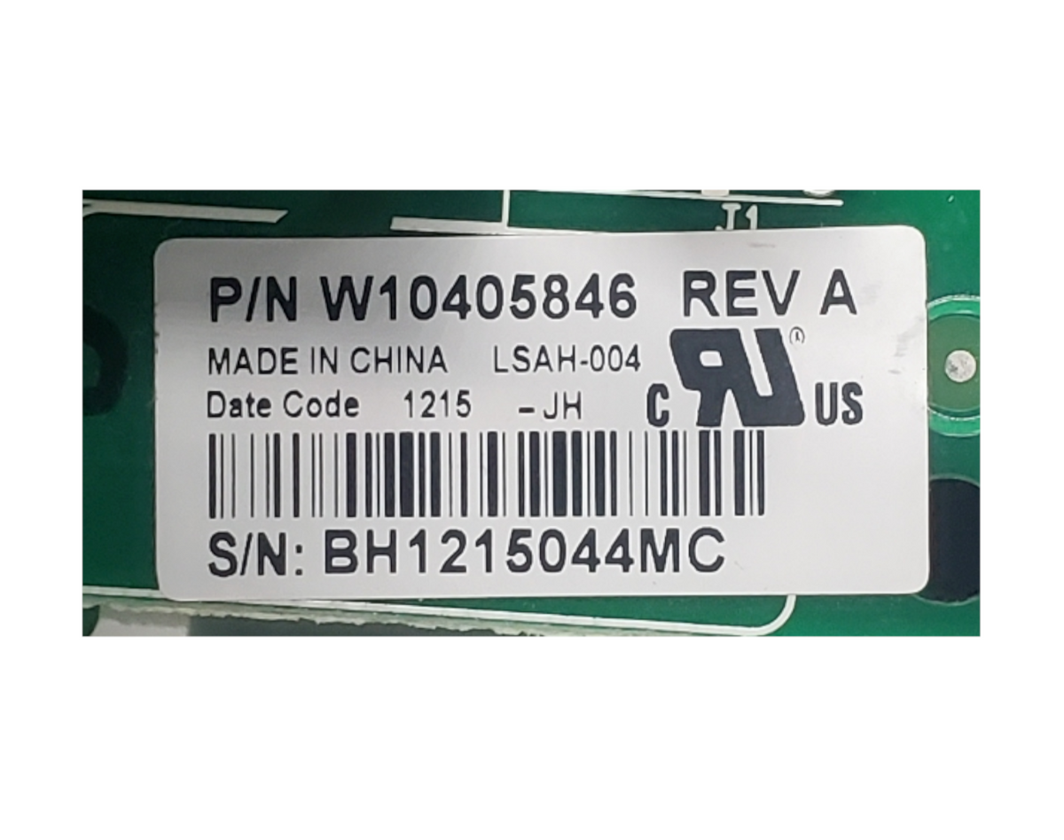 Genuine Whirlpool Dryer Control Board W10405846 Same Day Ship & 60 Days Warranty