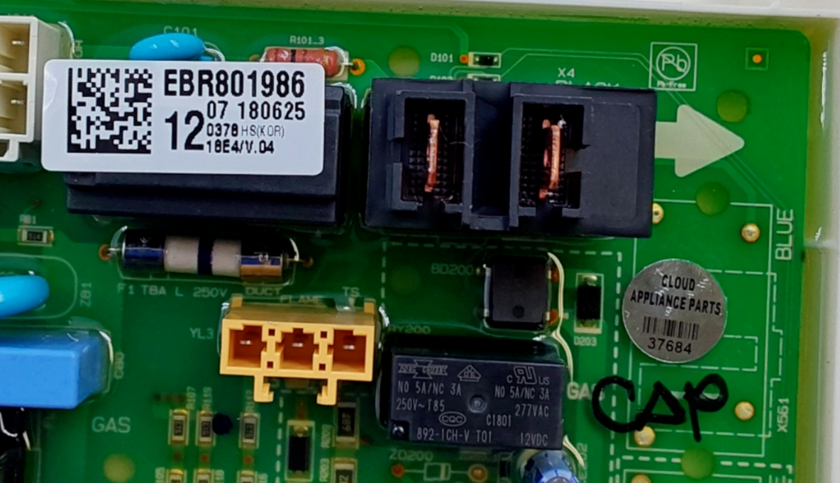 Genuine LG Dryer Control Board EBR80198612  Same Day Shipping & 60 Days Warranty