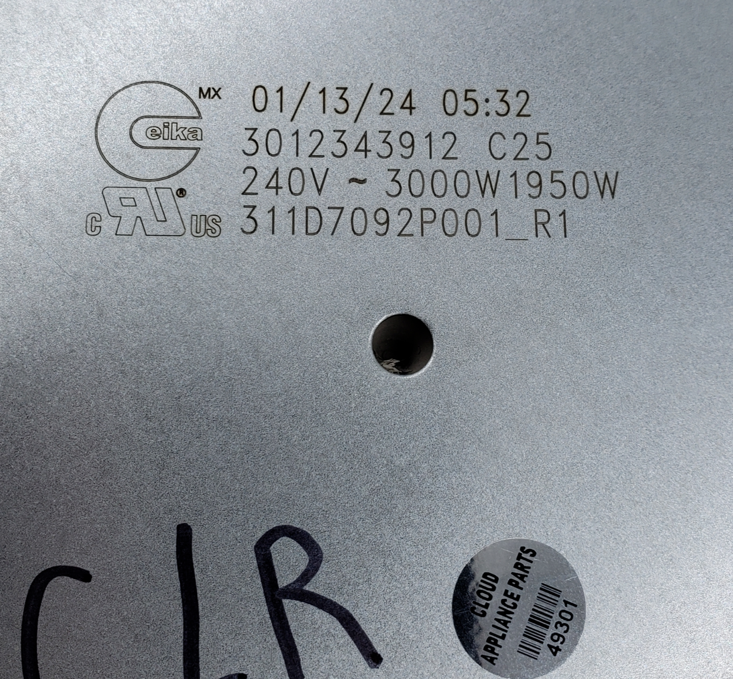 New Genuine GE Radiant Element 311D7092P001 Same Day Shipping & 60 Days Warranty