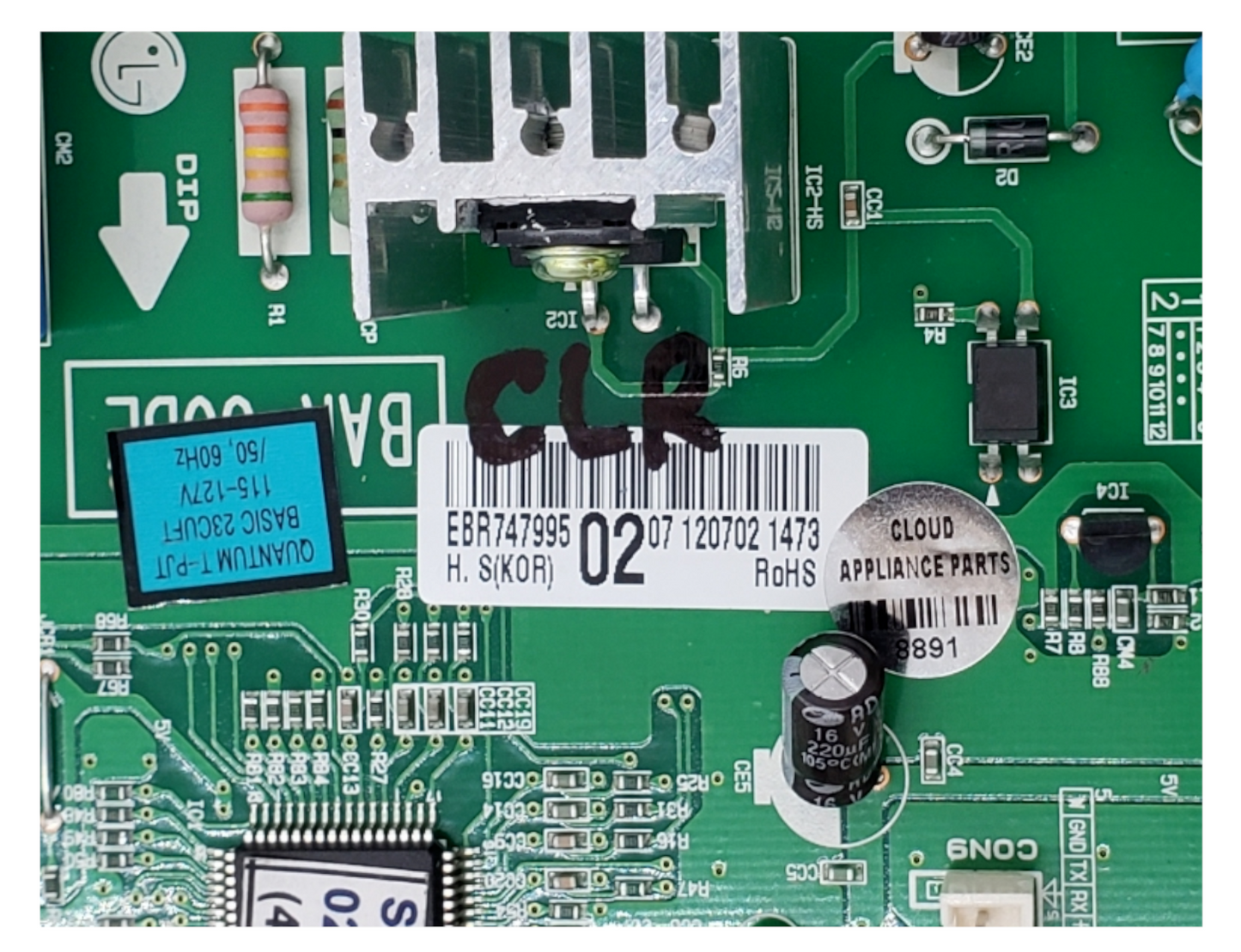 Genuine LG Refrigerator Control EBR74799502 Same Day Shipping & 60 Days Warranty