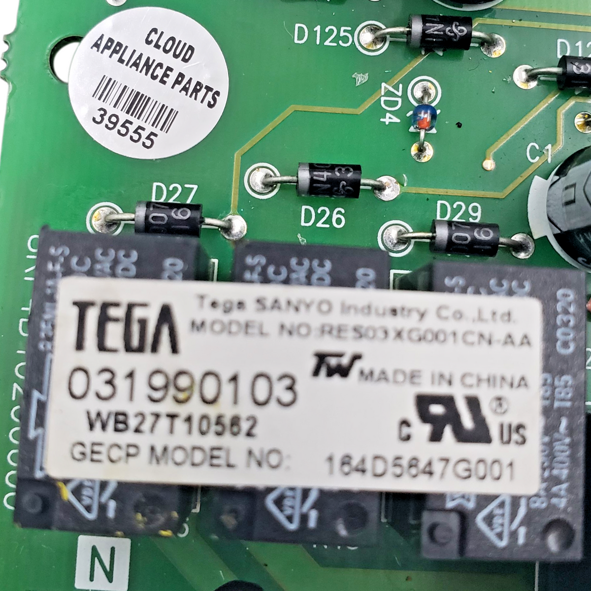 Genuine GE Range Control Board 164D5647G001 Same Day Shipping & 60 Days Warranty