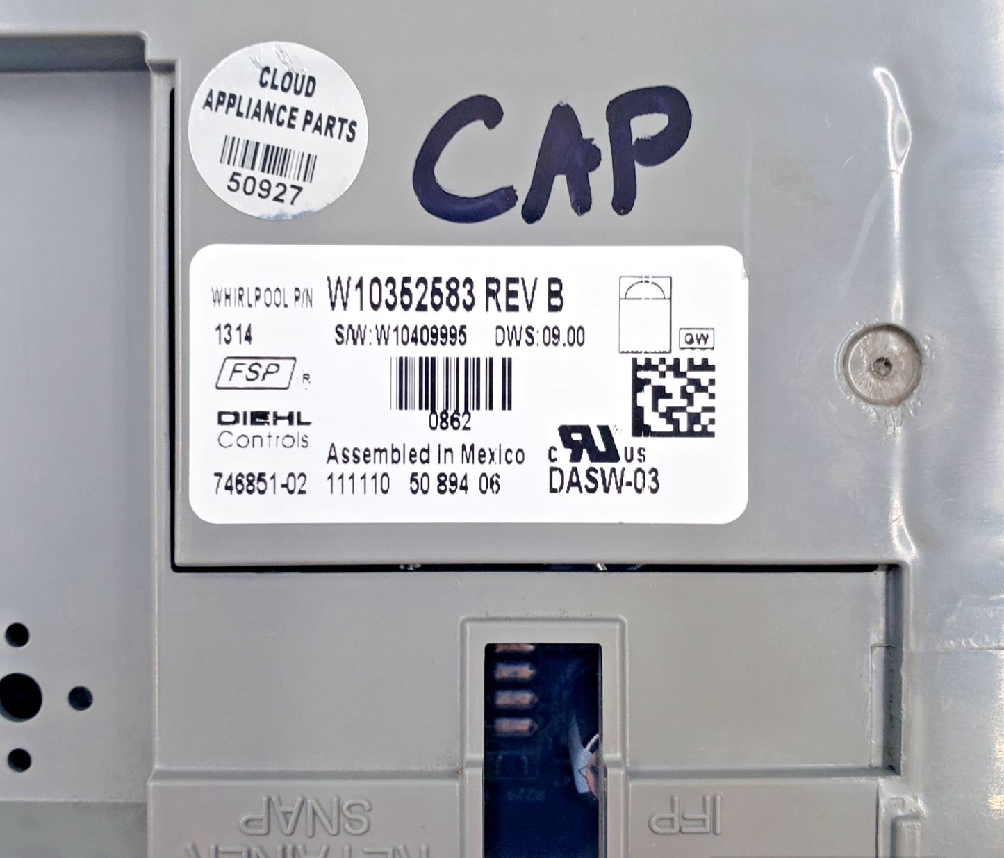 Genuine Whirlpool Dishwasher Board W10352583 **Same Day Ship & 60 Days Warranty*