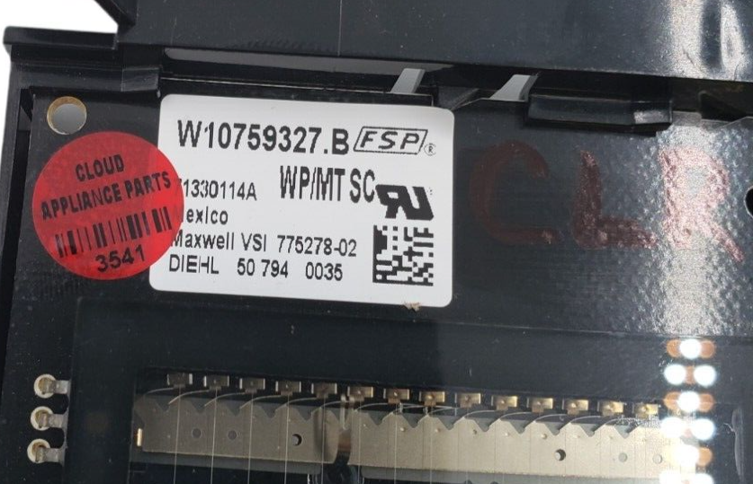 Genuine Whirlpool  Oven Control Board W10759327 Same Day Ship & 60 Days Warranty