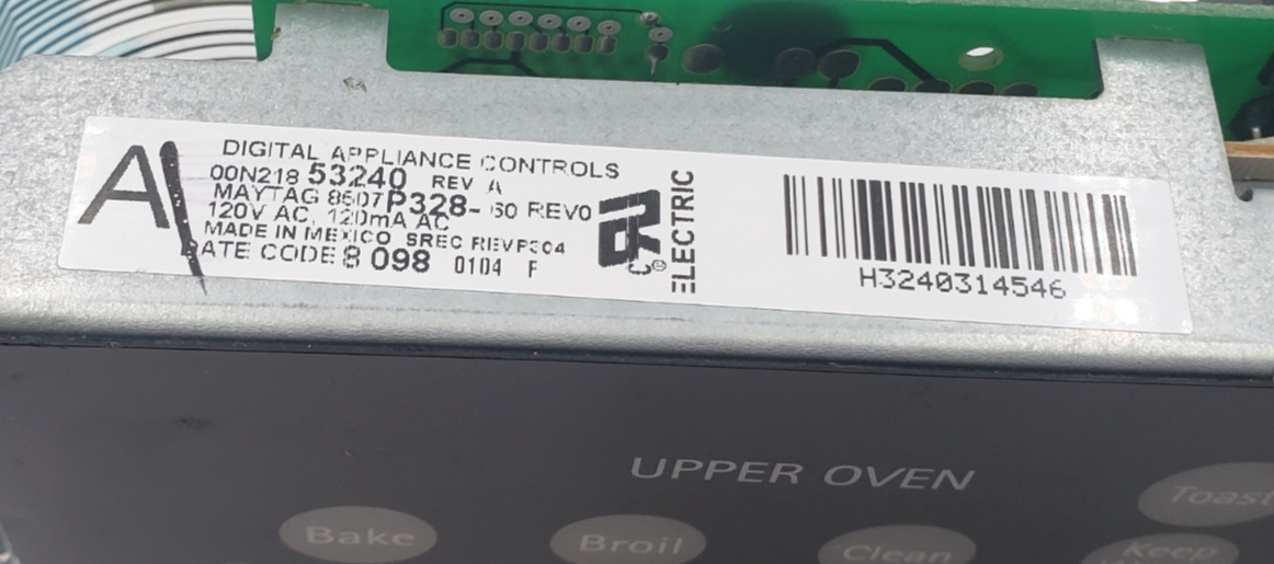 Genuine Whirlpool Oven Control 8507P328-60 Same Day Shipping & *60 Days Warranty
