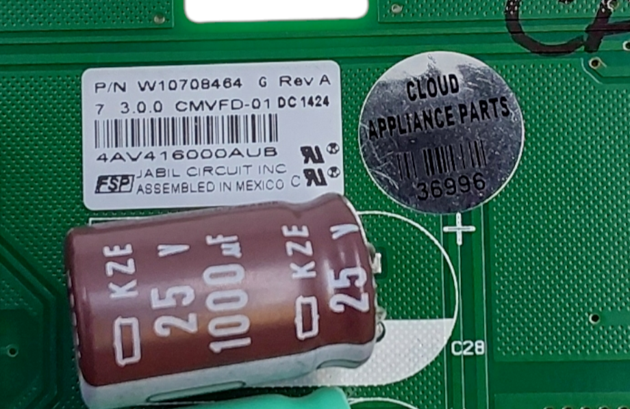 Genuine Whirlpool Range Control Board W10708464 Same Day Ship & 60 Days Warranty
