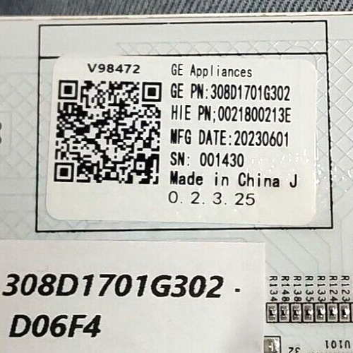 Genuine GE Washer Control Panel 308D1701G302 *Same Day Ship & 60 Days Warranty**