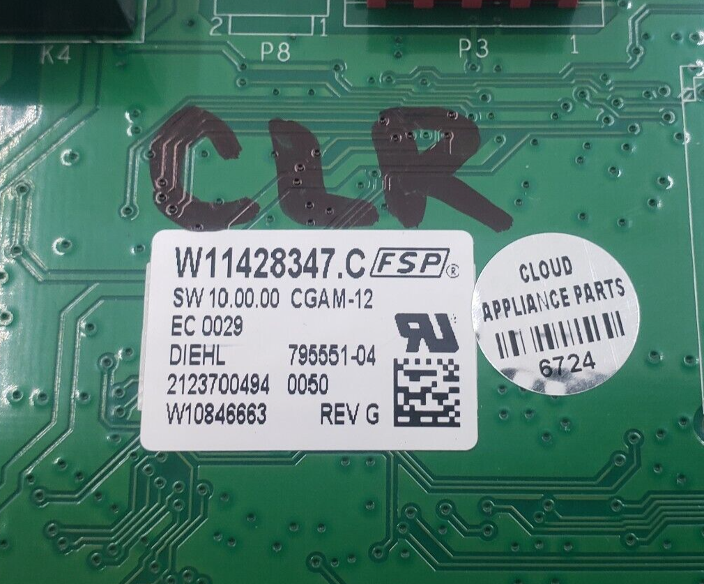 Genuine Whirlpool Oven Control Board W11428347 Same Day Ship & *60 Days Warranty