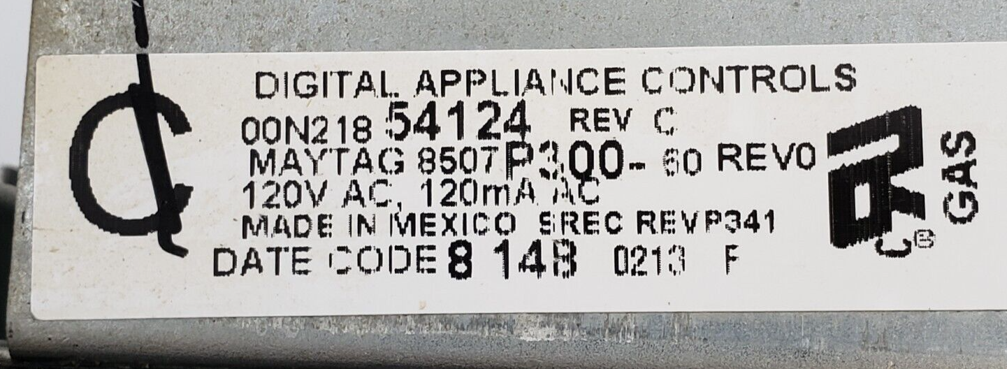 Genuine Maytag Oven Control Board 8507P300-60 Same Day Ship & *60 Days Warranty*