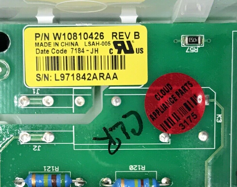 Genuine Whirlpool Dryer Control Board W10810426 Same Day Ship & 60 Days Warranty
