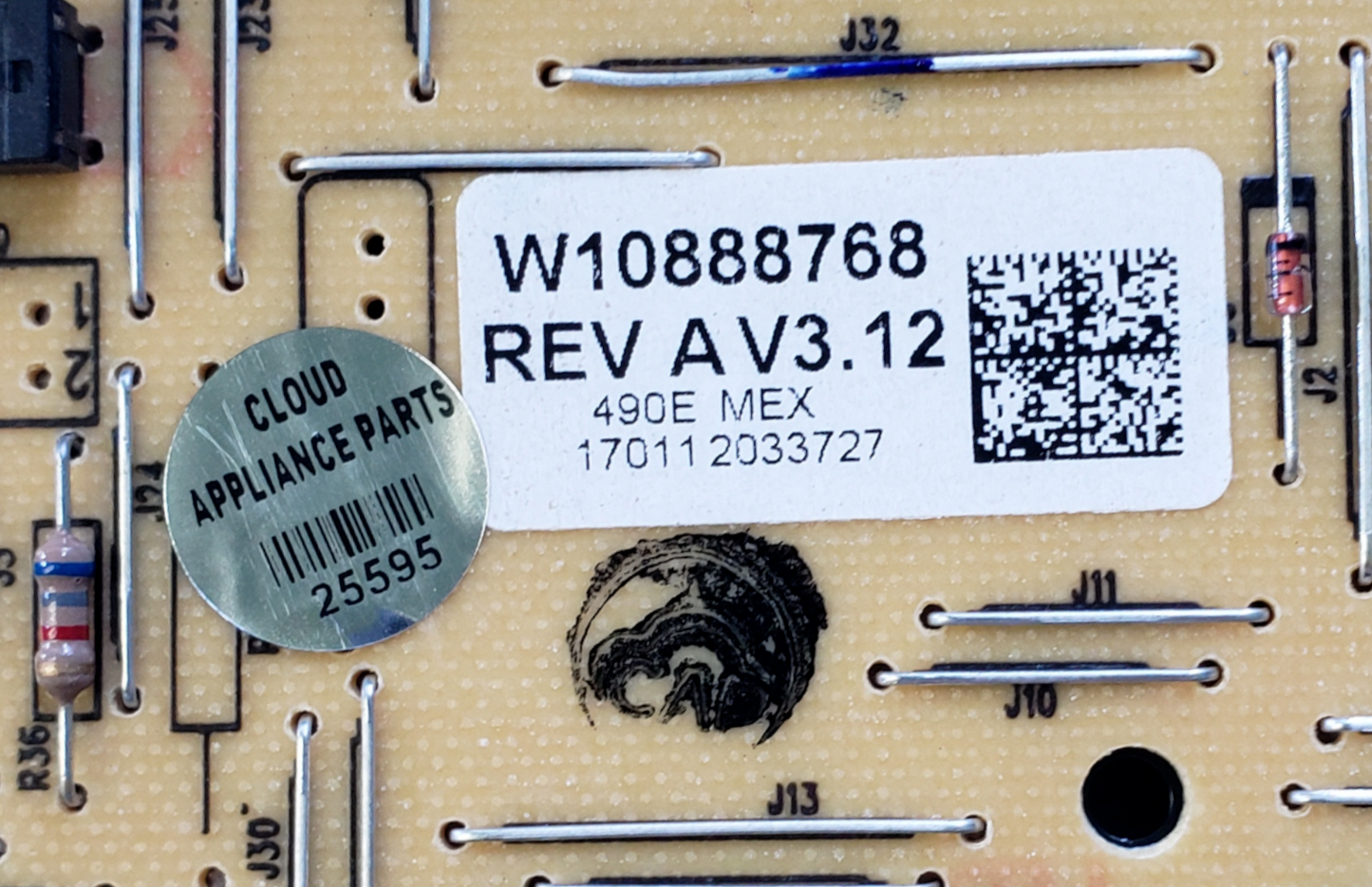 Genuine Whirlpool Range Control Board W10888768 Same Day Ship & 60 Days Warranty