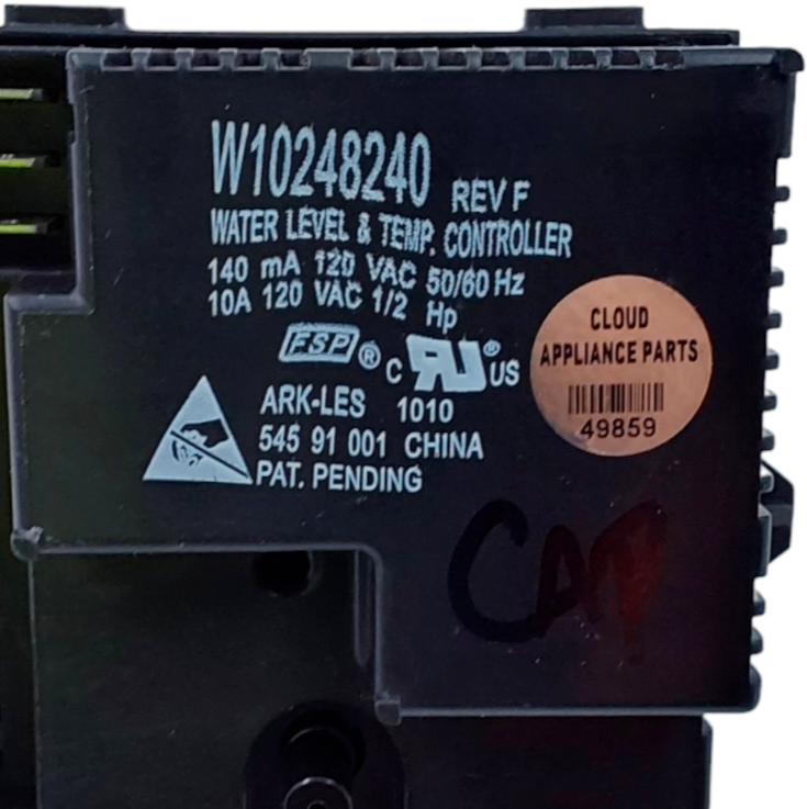 Genuine Whirlpool Washer Temp Switch W10248240 Same Day Ship & 60 Days Warranty*