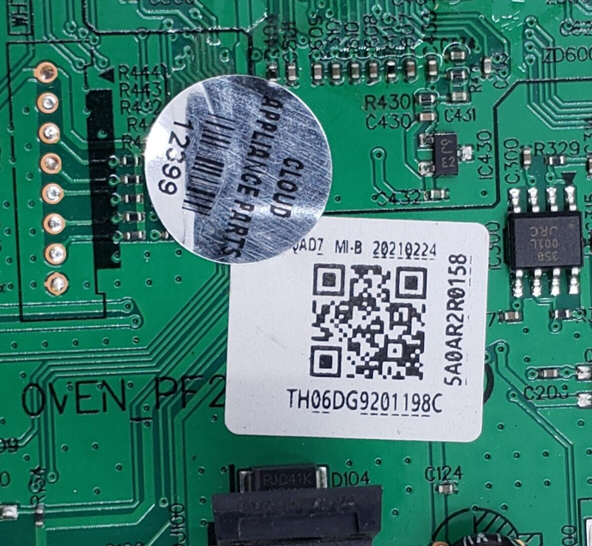 New Samsung Range Control Board DG92-01198C Same Day Shipping & 60 Days Warranty