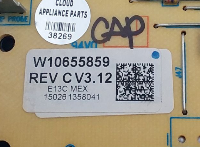 Whirlpool OEM Oven Control Board W10655859 *Same Day Shipping & 60 Days Warranty