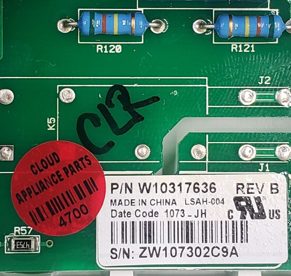 Genuine Whirlpool Dryer Control Board W10317636 Same Day Ship & 60 Days Warranty