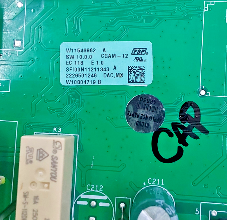 Genuine Whirlpool Oven Control Board W11546962 Same Day Ship & 60 Days Warranty*