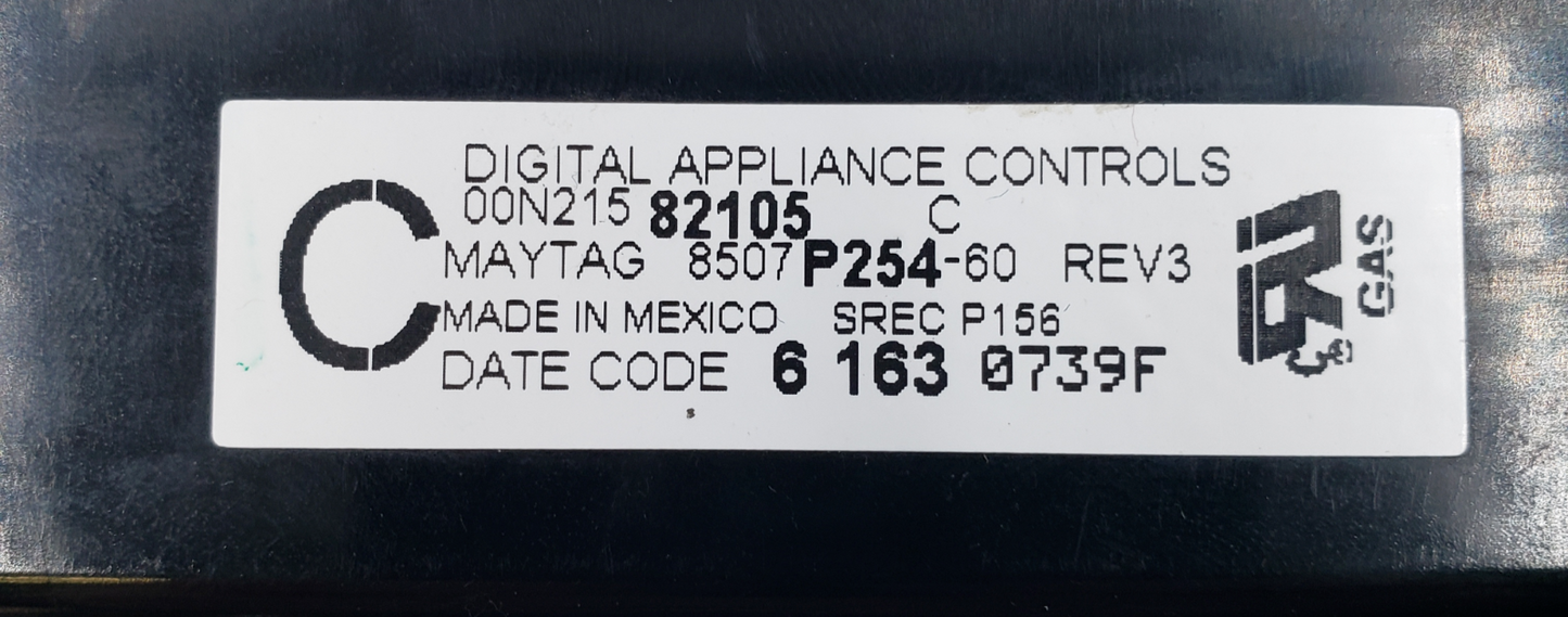 Genuine Whirlpool Range Control 8507P254-60 Same Day Shipping & 60 Days Warranty