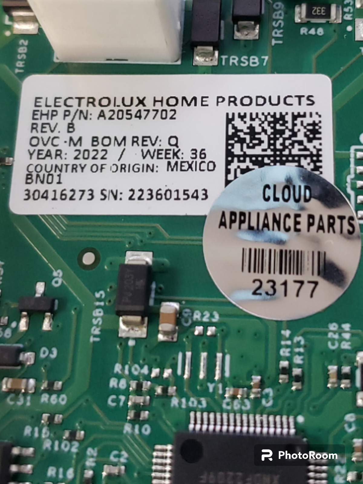 Genuine Frigidaire Oven Control Board A20547702 Same Day Ship & 60 Days Warranty