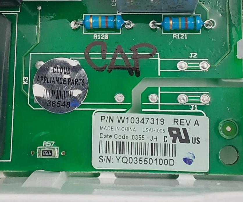 Genuine Whirlpool Dryer Control Board W10347319 Same Day Ship & 60 Days Warranty
