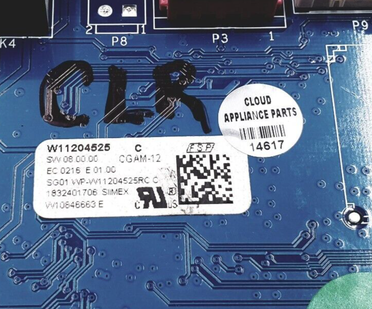 Genuine Whirlpool Range Control Board Same W11204525 Day Ship & 60 Days Warranty