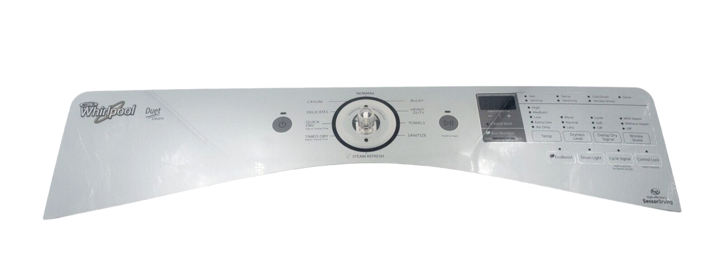 Genuine  Whirlpool Control Panel W10750358 Same Day Shipping  & 60 Days Warranty