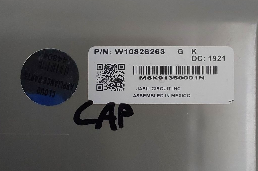 Whirlpool Genuine Fridge Control Board W10826263 Same Day Ship & 60 Day Warranty