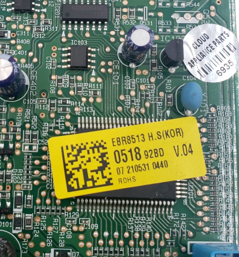 Genuine LG Dryer Control Board EBR85130518 Same Day Shipping & 60 Days Warranty*