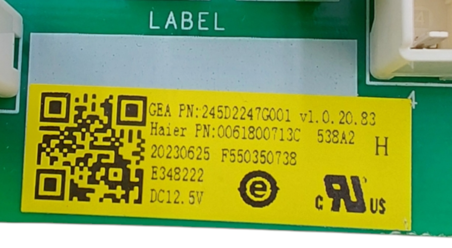 Genuine GE Fridge Control Board 245D2247G001 Same Day Shipping &60 Days Warranty