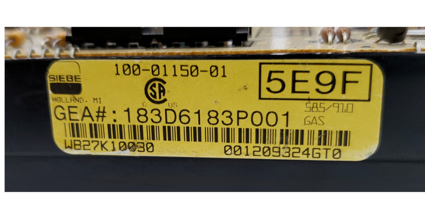 Genuine GE Oven Control Board 183D6183P001  Same Day Shipping & 60 Days Warranty