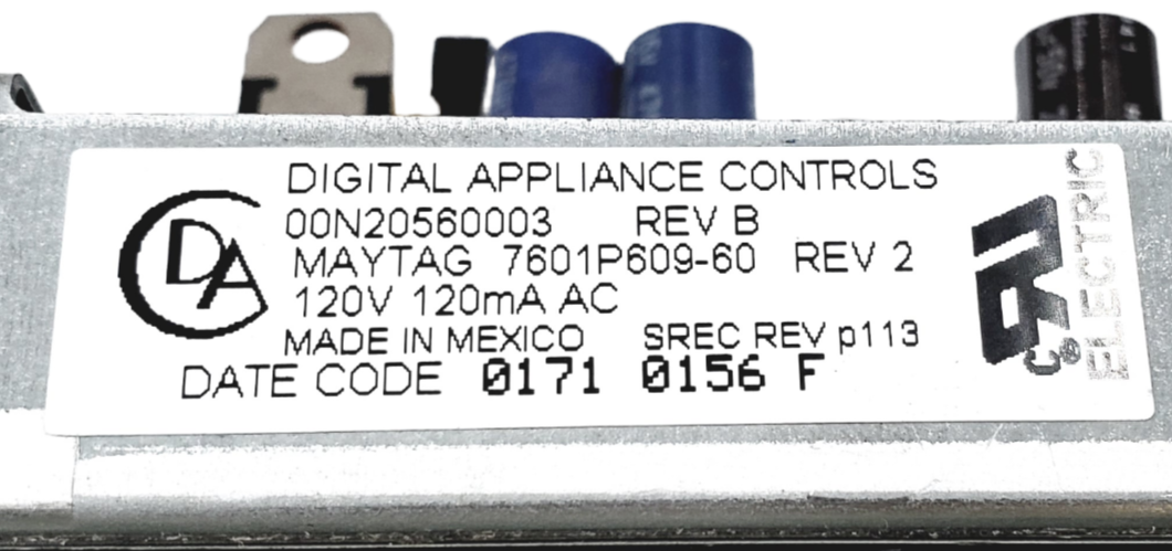 Genuine Maytag Oven Control Board 7601P609-60 *Same Day Ship & 60 Days Warranty*