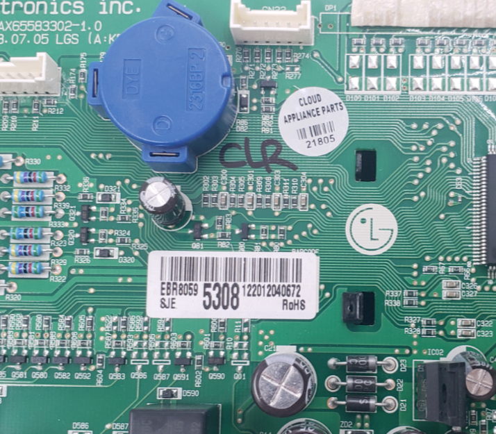 New LG Gas Range Control Board EBR80595308  Same Day Shipping & 60 Days Warranty