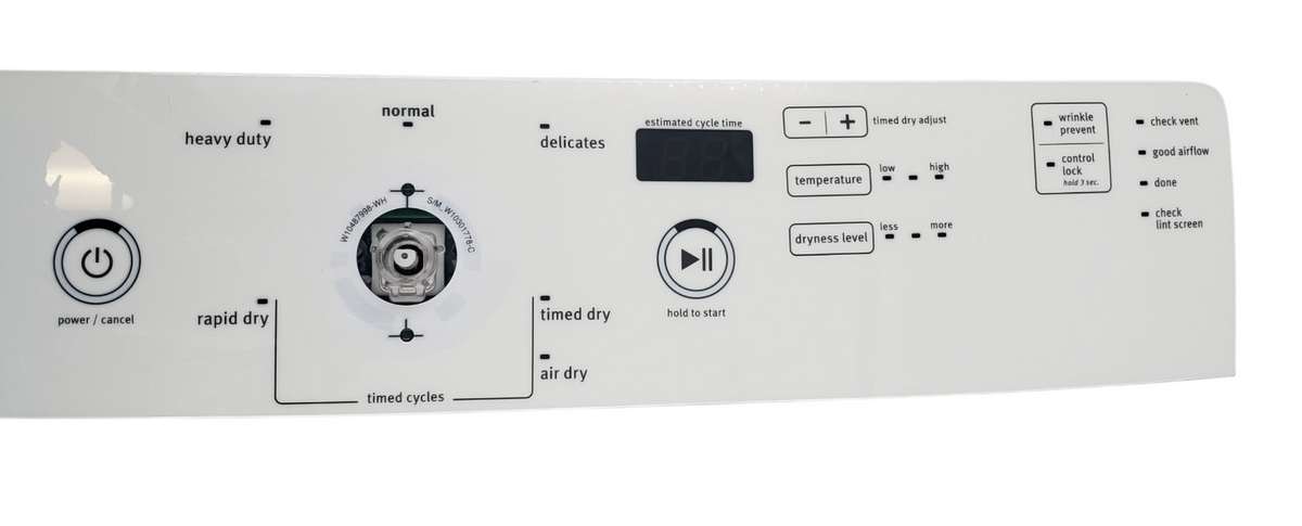 Genuine Whirlpool Dryer Control Panel W10491032 Same Day Ship & 60 Days Warranty
