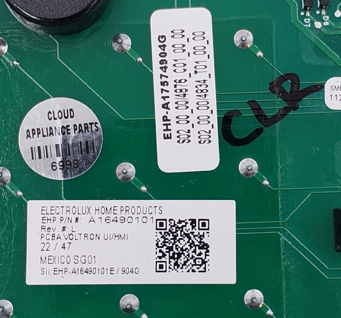 New Frigidaire Range Control Board A16490101  *Same Day Ship & 60 Days Warranty*