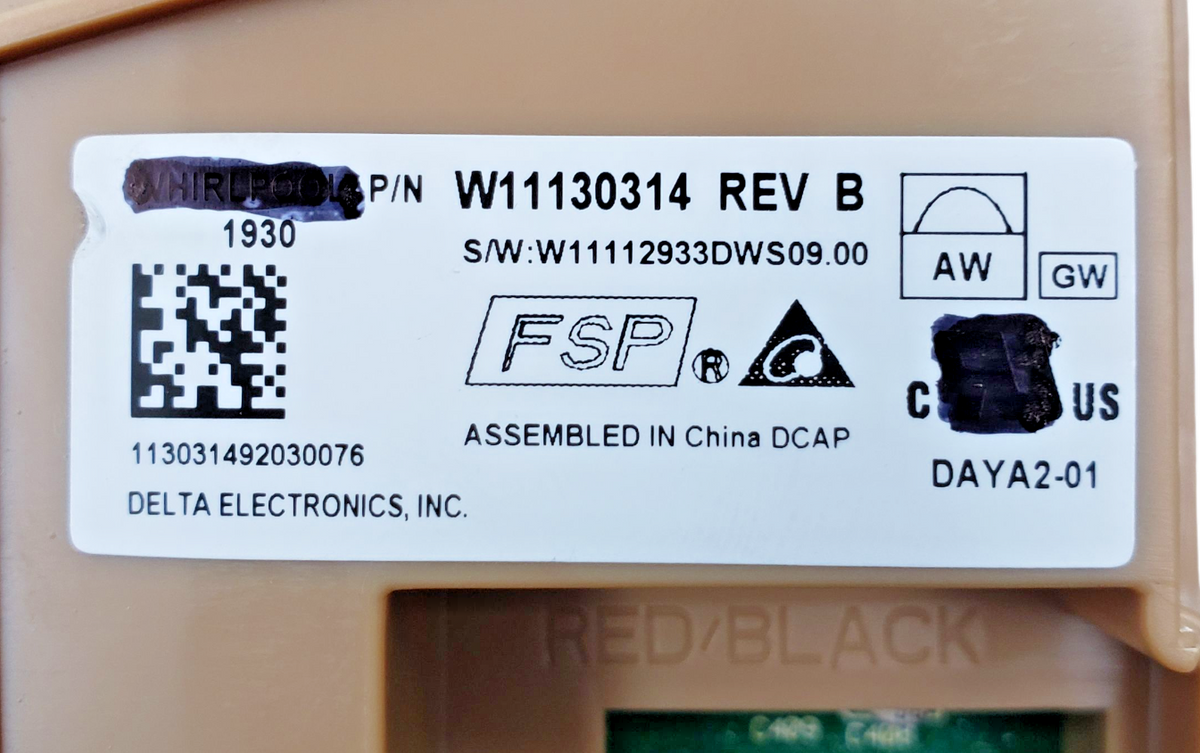 Genuine Whirlpool Dishwasher C Board W11130314 Same Day Ship & 60 Days Warranty*