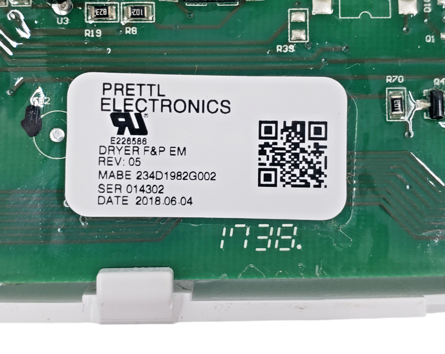 Genuine Mabe Dryer Control Board 234D1982G002 *Same Day Ship & 60 Days Warranty*
