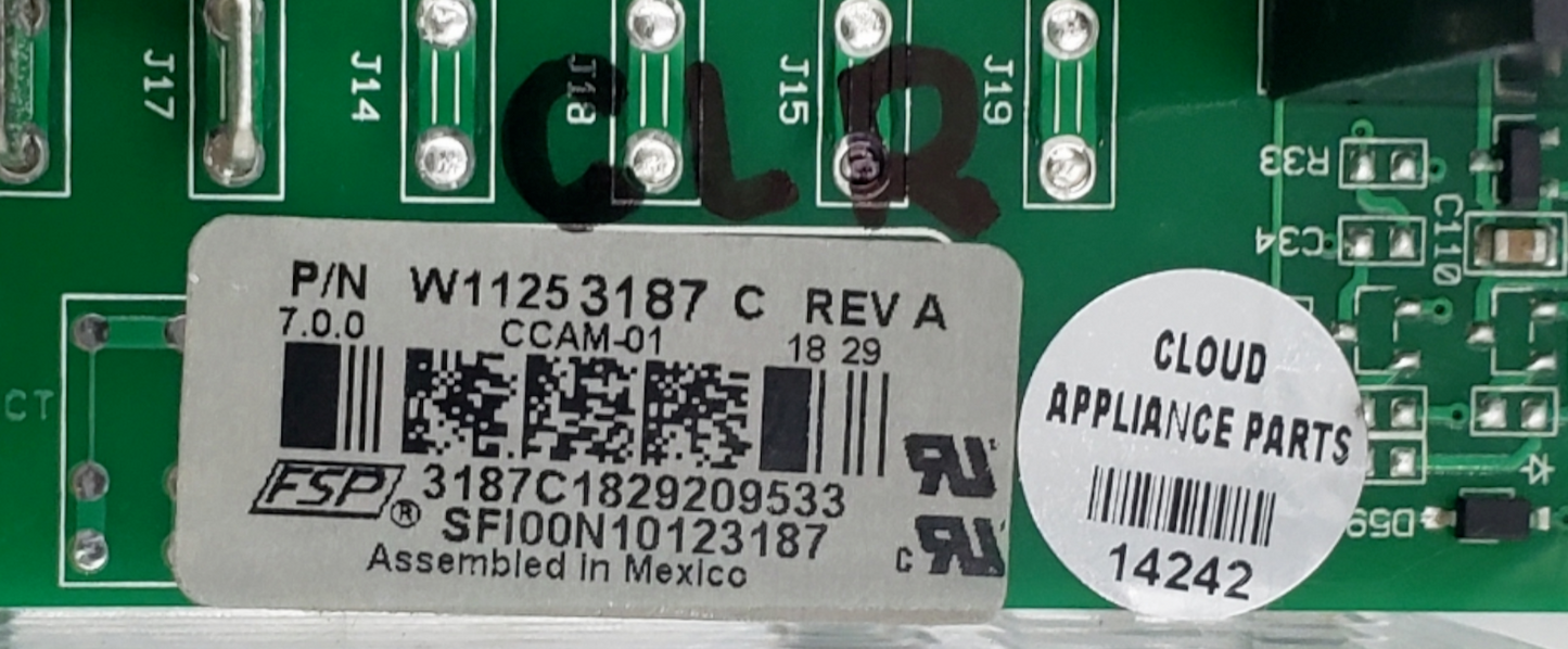 Genuine Whirlpool Oven Control Board W11253187 *Same Day Ship & 60 Days Warranty
