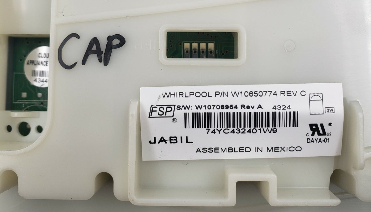 Whirlpool OEM Dishwasher Cntrl Board W10650774 Same Day Ship & 60 Days Warranty*