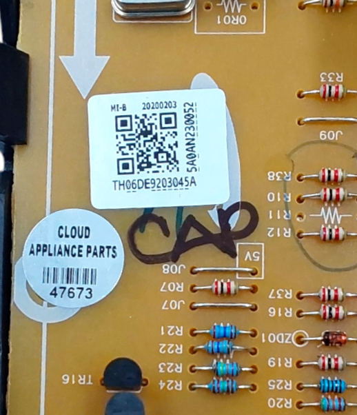 Genuine Samsung Range Control Board DE92-03045A Same Day Ship & 60 Days Warranty